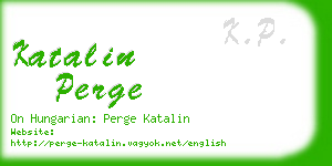 katalin perge business card